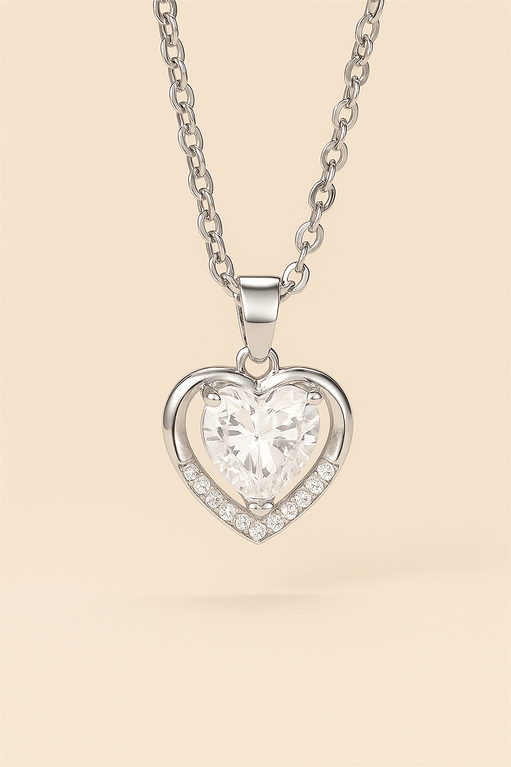 Women's heart necklace