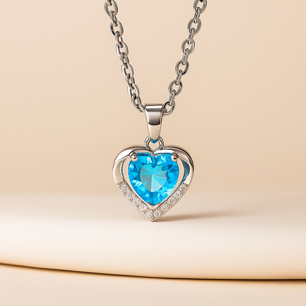 Women's heart necklace