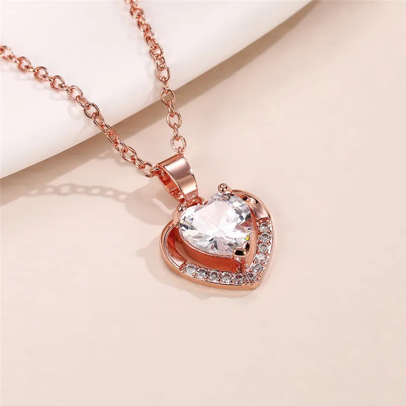 Collier en coeur femme
