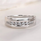 Bague en moissanite pour homme